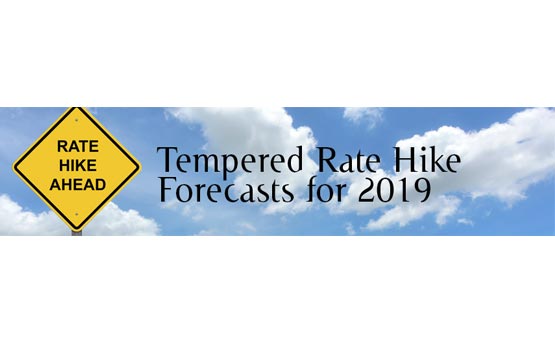 Tempered Rate Hike Forecasts for 2019